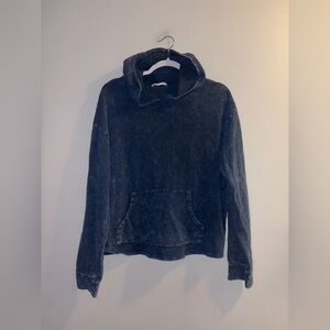 Caution To The Wind | Navy Washed Out Hoodie